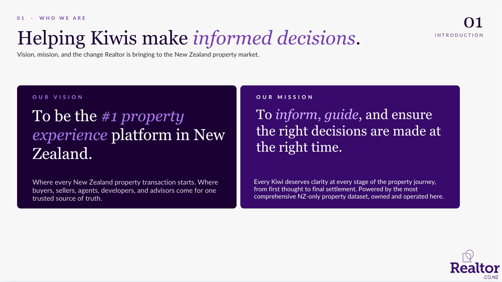 Vision and mission: helping Kiwis make informed decisions